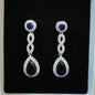 Blue Zirconia Drop Earrings