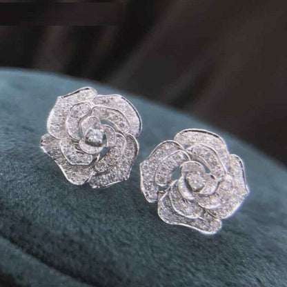 Rose Zirconia Studs